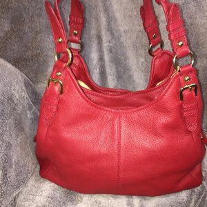 Red Danier Leather Purse